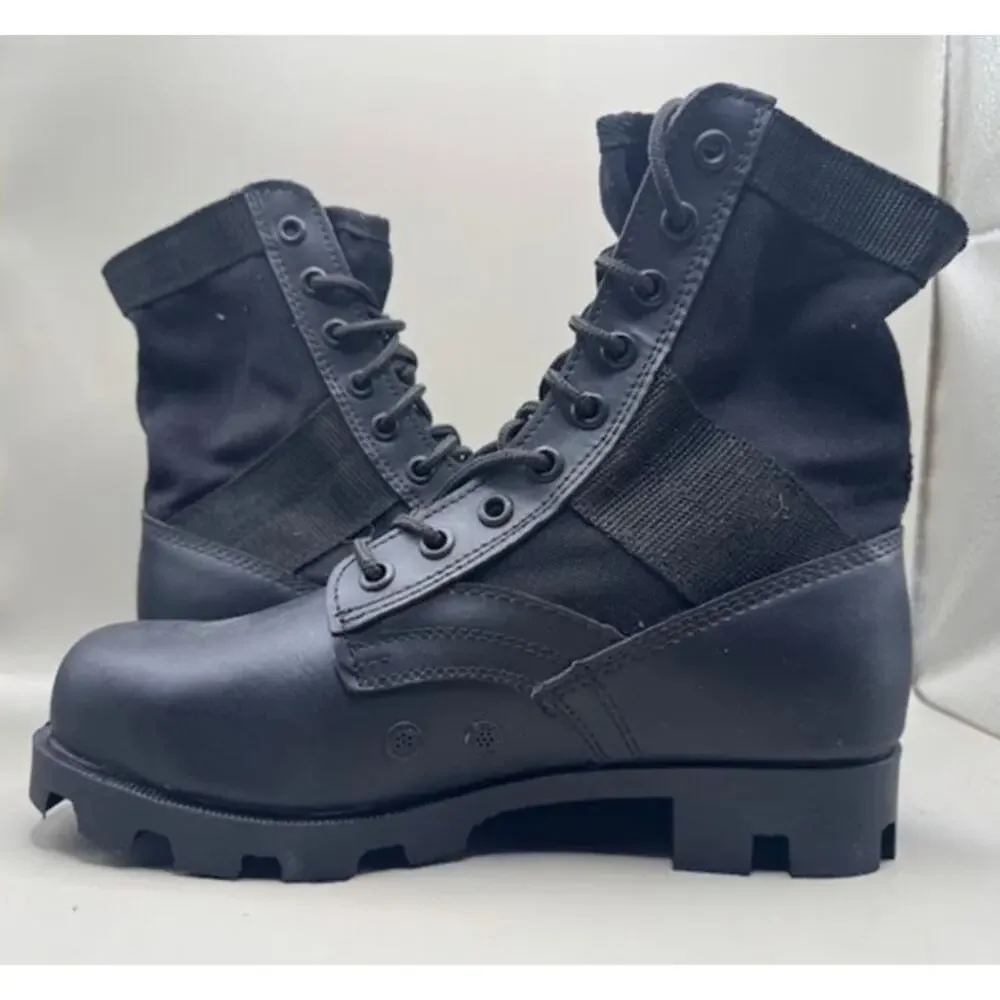 Rothco Jungle Combat Boots Black Military Law Enforcement Shoes – Size 7 R